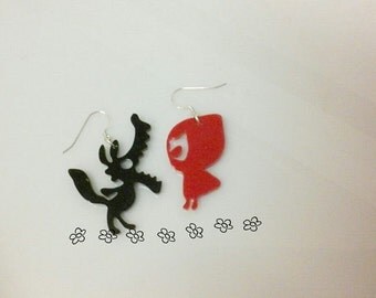 Laser cutting plexiglass "Once upon a time ... Little red riding hood "