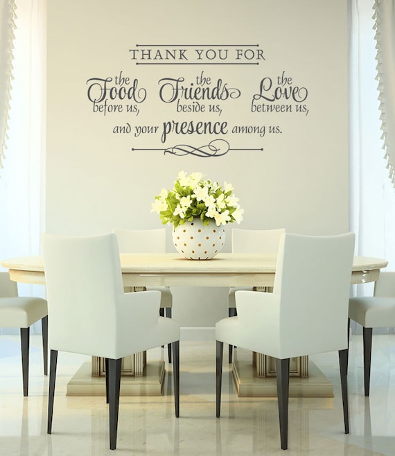 vinyl wall decal thank you wall decal bless the food vinyl wall decal thank you wall decal bless the food
