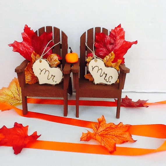 Fall Chair Cake ToppersFall Wedding Cake Topper Pumpkin Cake Topper