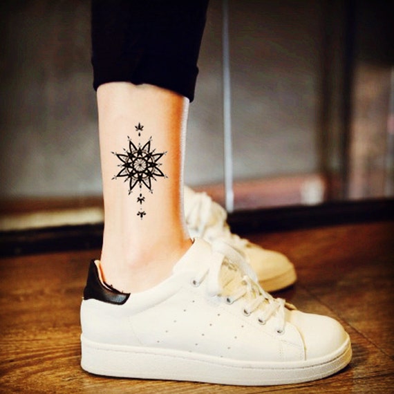 Mandala temporaire tatouage ethnique Art Mandala Art grand tatouage temporaire Tattoo bouddhisme temporaire tatouage temporaire géométriques