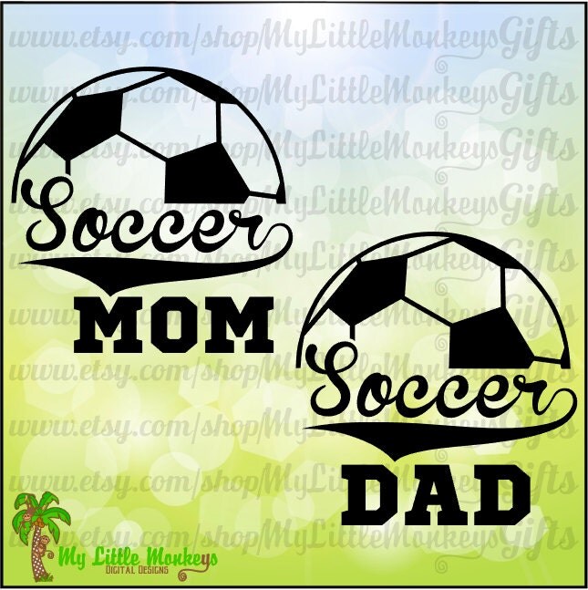 Download Soccer Mom Dad Split Design Full Color Digital File Jpeg Png