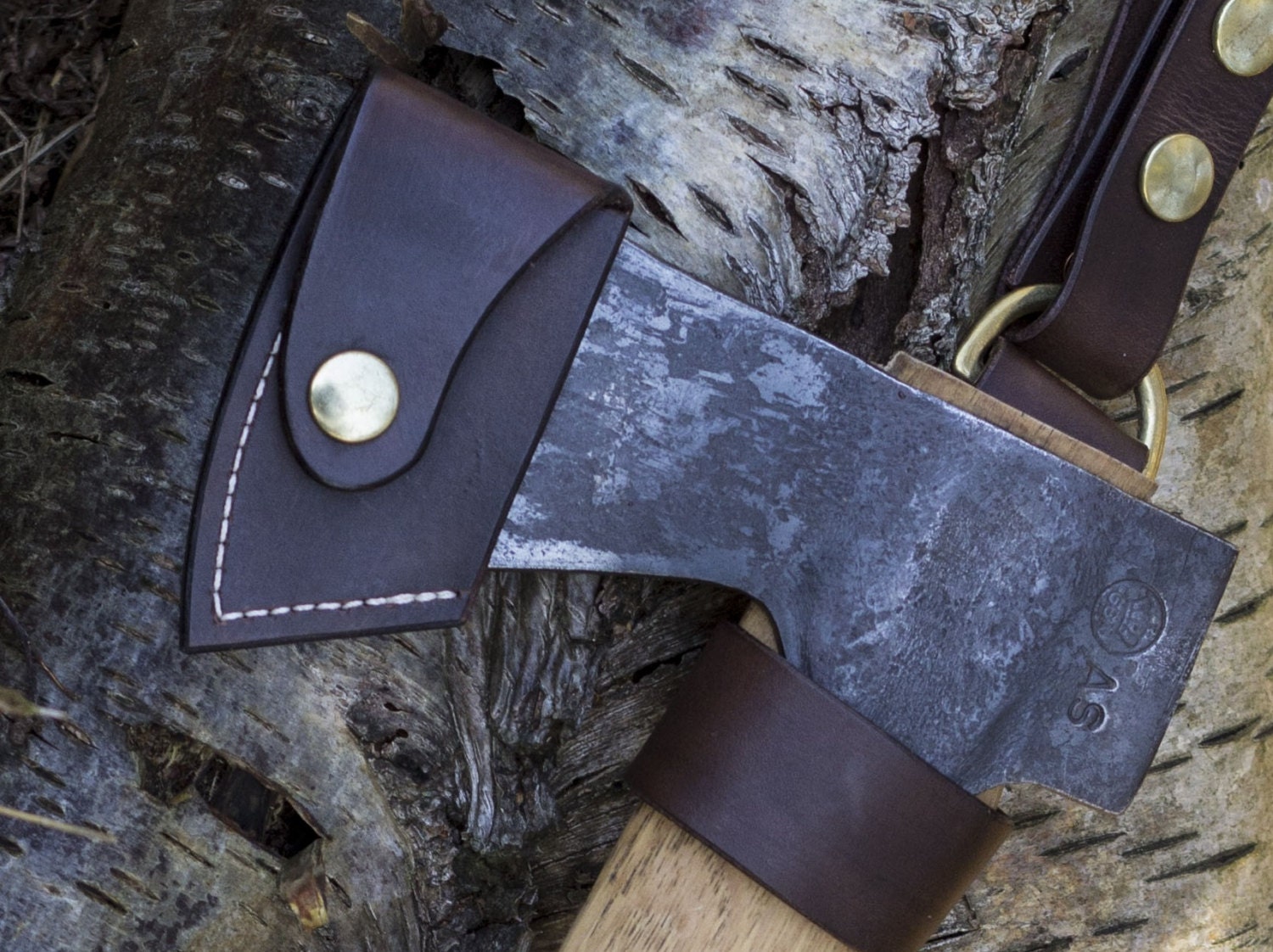 Gransfors Small Forest Axe Blade cover. Handmade from 3.5mm