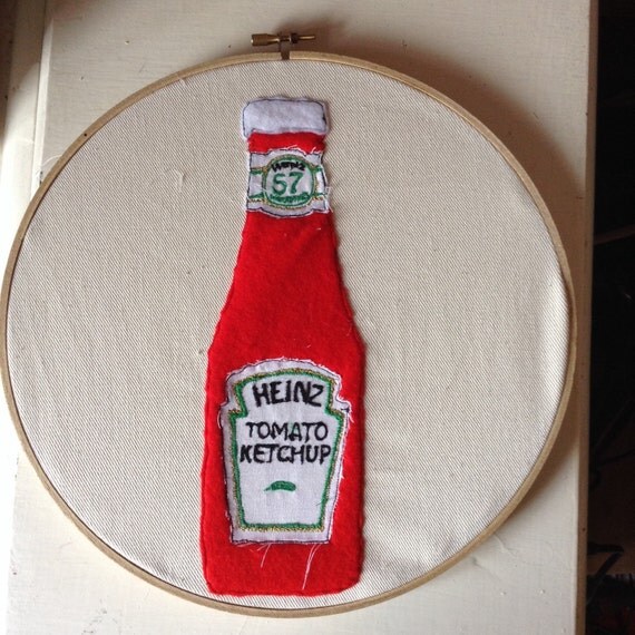 Embroidered Tomato Sauce Bottle