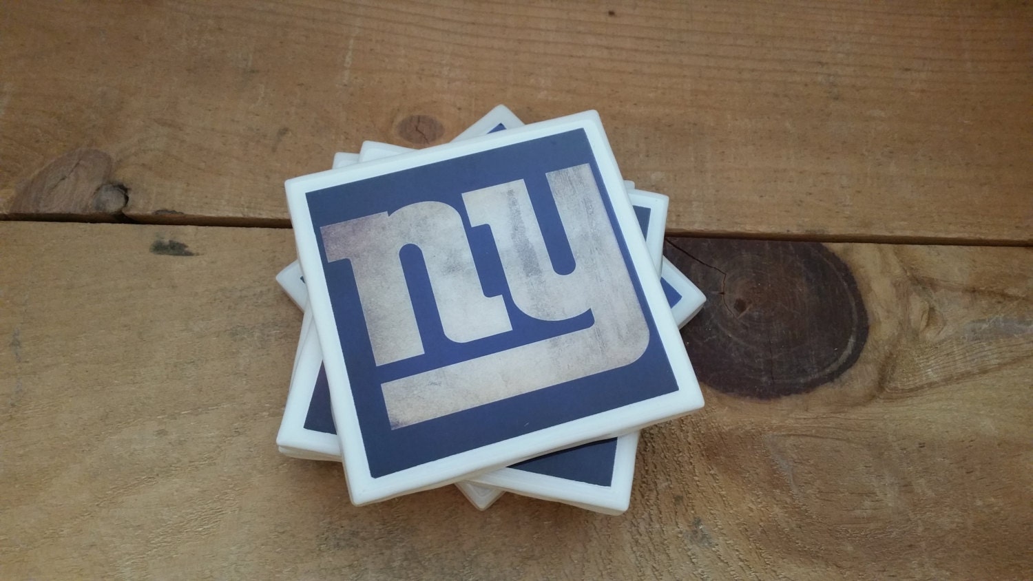 Set of 4 New York Giants Coasters by on Etsy