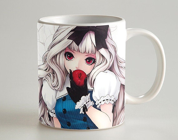 Anime Girl Cute Kimono 11 oz Coffee Mug MC-0617 by kanlaya3225