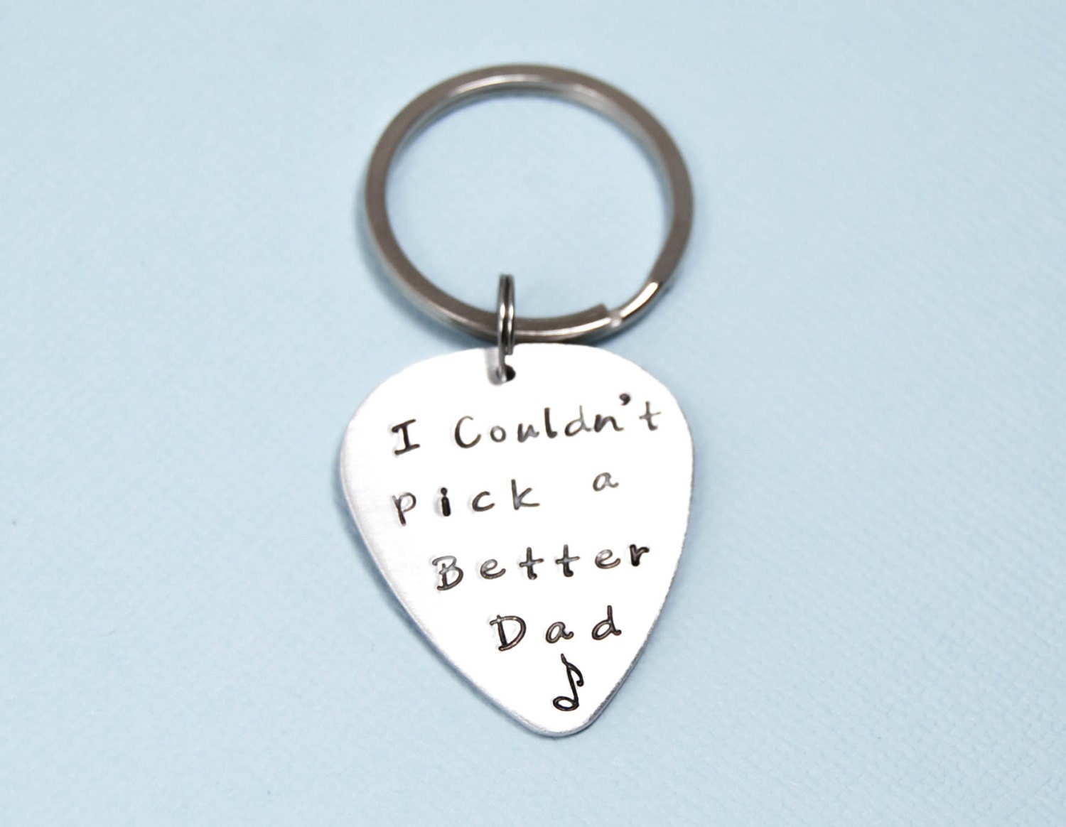 Fathers Day gifts for dad Guitar pickI by MeltingHeartsJewelry