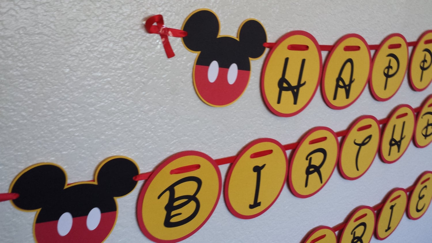 Mickey Birthday Banner Mickey Mouse Birthday banners
