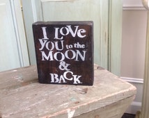 Popular items for wooden love sign on Etsy