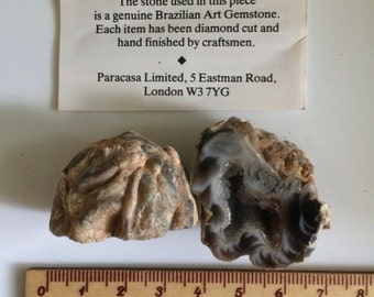 Brazilian agate geode
