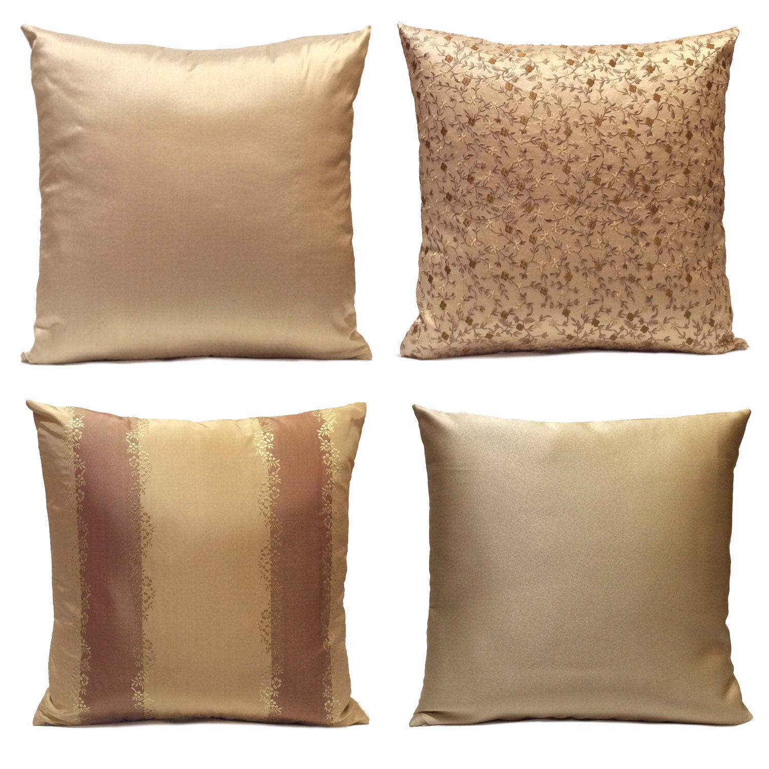Beige Light Gold Pillow Throw Pillow Cover Decorative