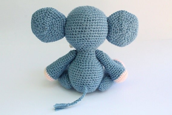 PATTERN : Elephant -Amigurumi Elephant pattern-Crochet ...