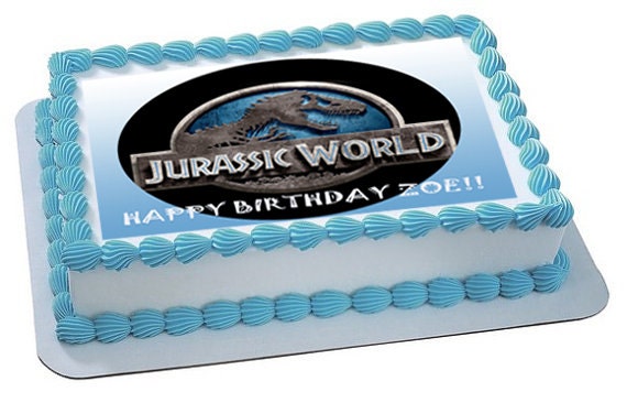Jurassic World edible image cake topper by SugarPRINTcess ...