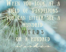 Popular items for dandelion quotes on Etsy