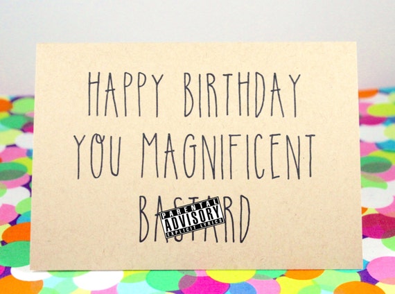Funny birthday card: Happy birthday you por BettieConfetti  