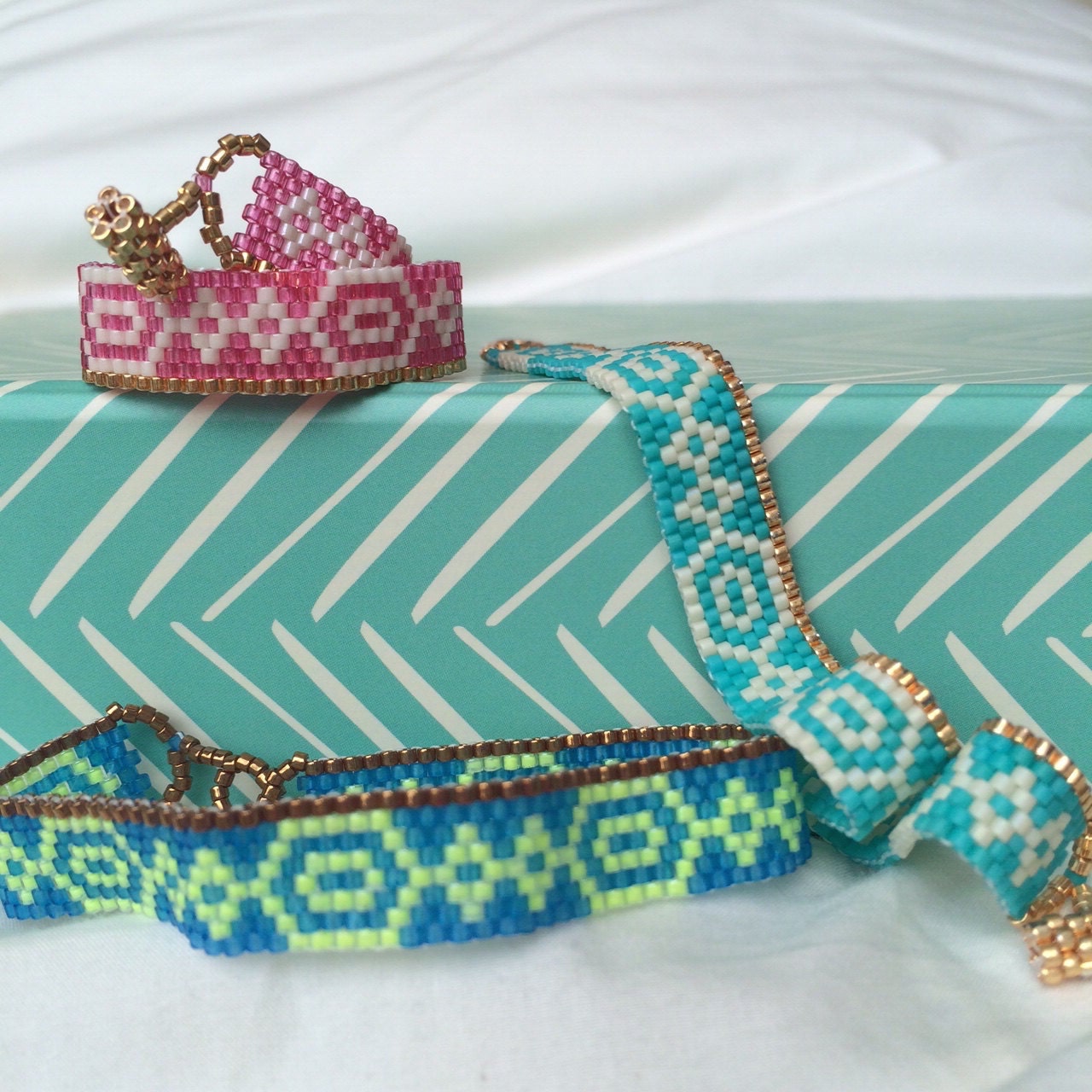 Beaded Bracelet. Seed bead bracelet. Peyote Bracelet. Summer