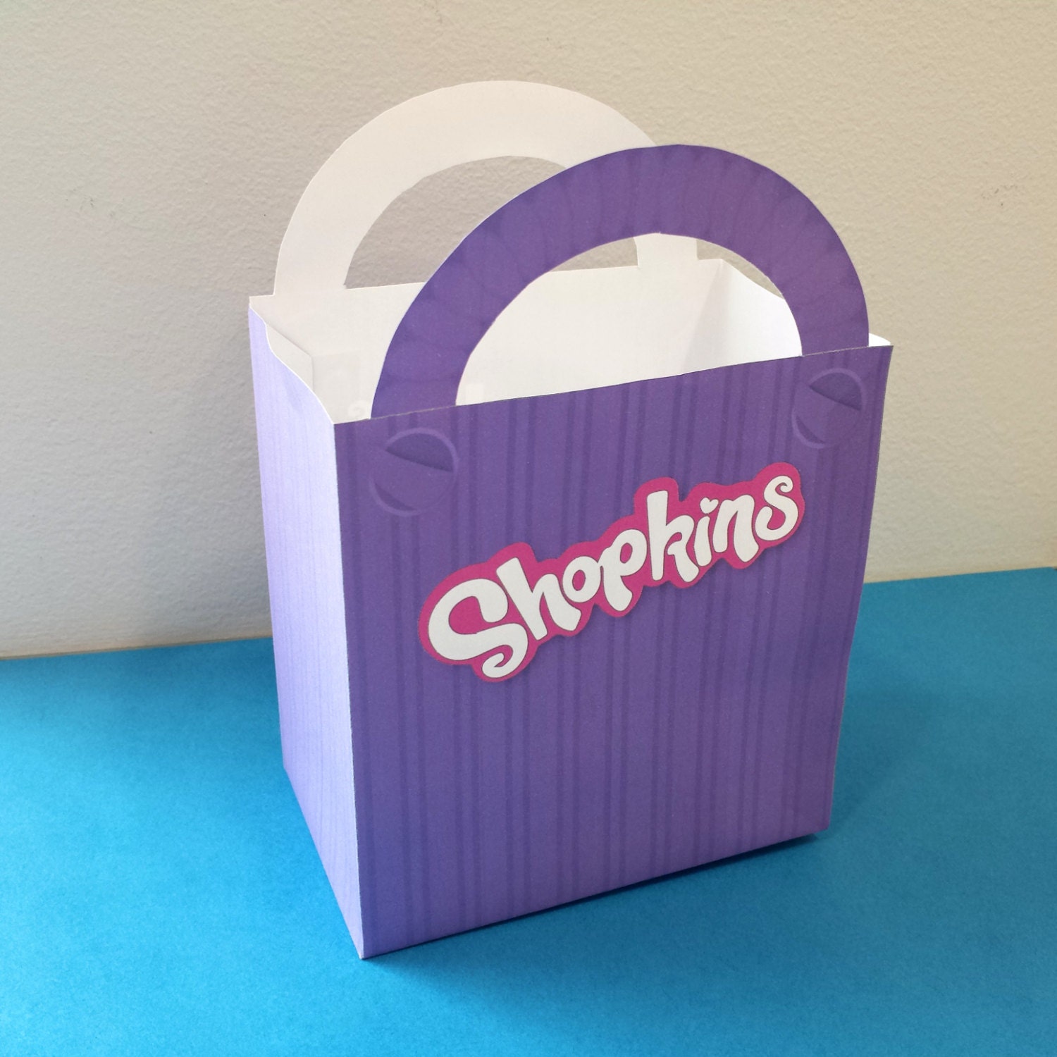 6.25 Shopkins Shopping Bag in Purple Shopkins by SuperCraftDee