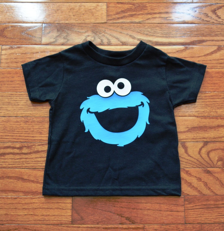 Cookie Moster inspired shirt for Toddler Boy or by KreatedByKLa