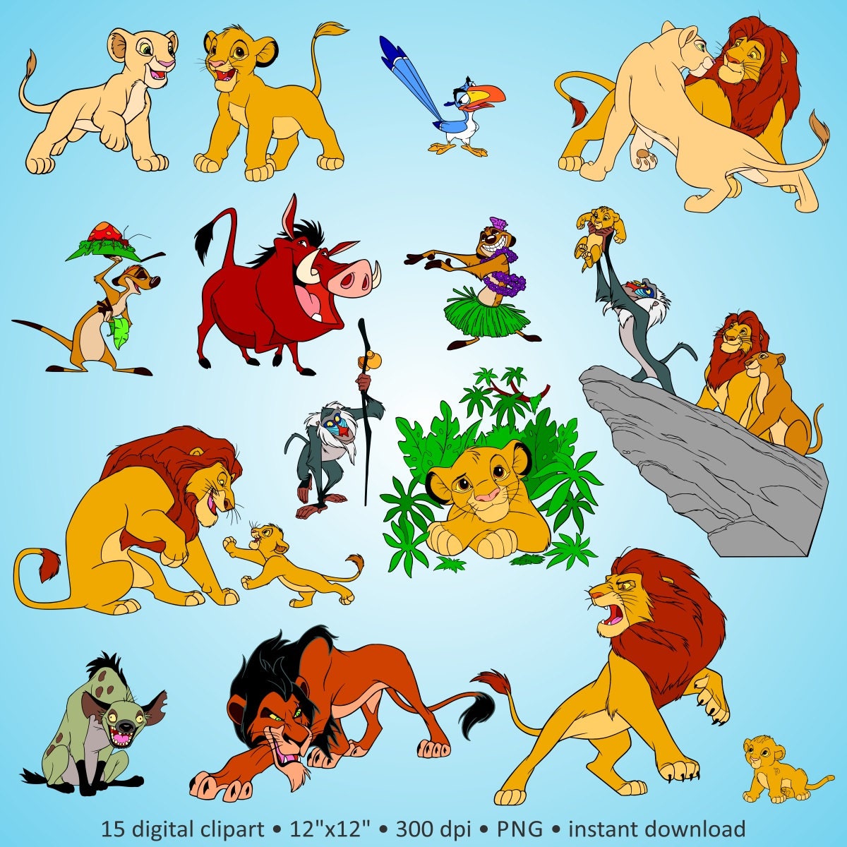 Buy 2 Get 1 Free Digital Clipart The Lion King