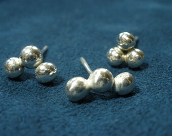 Sterling Silver Balls Stud Earrings