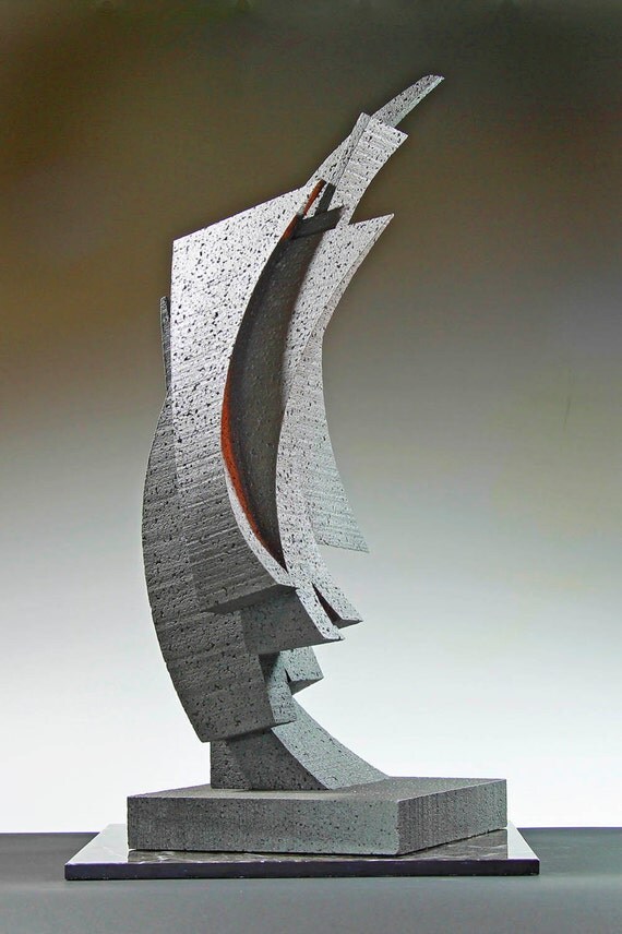 Architectural geometric abstract sculpture by ArfstenAbstractSculp
