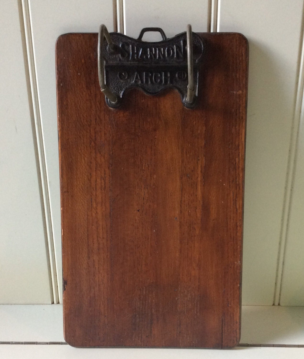 Antique Shannon Arch / Wooden Clipboard
