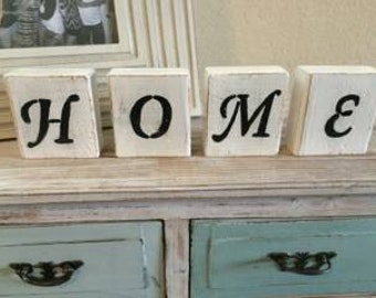 decor wood blocks letters wooden