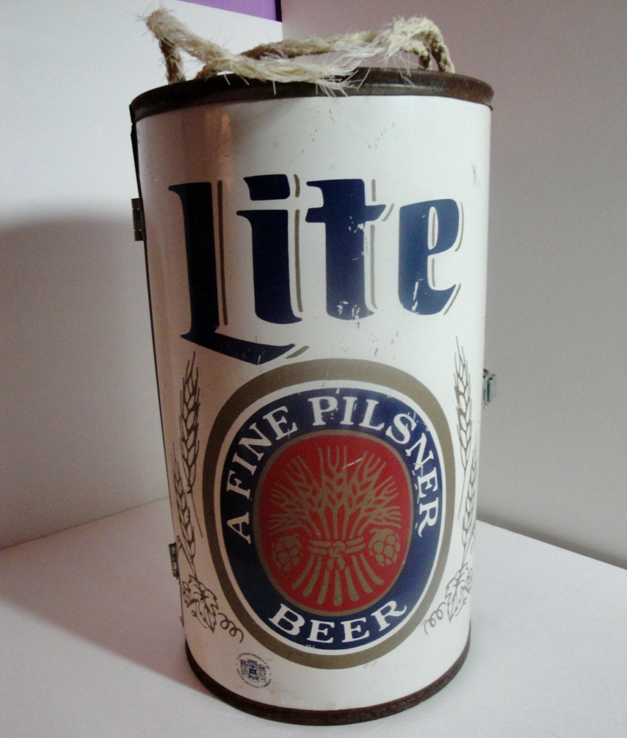 Vintage Miller Lite Can Shaped Cooler by sassysabstuff on Etsy