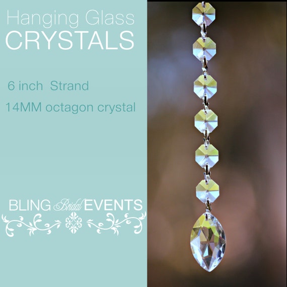 Hanging Crystals by BlingBridalEvents on Etsy