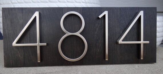 House numbers modern plaque House numbers modern plaque