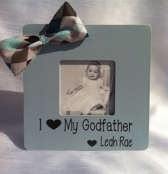 Godfather Picture Frame Godfather Gift Baptism Gift by KisselAve