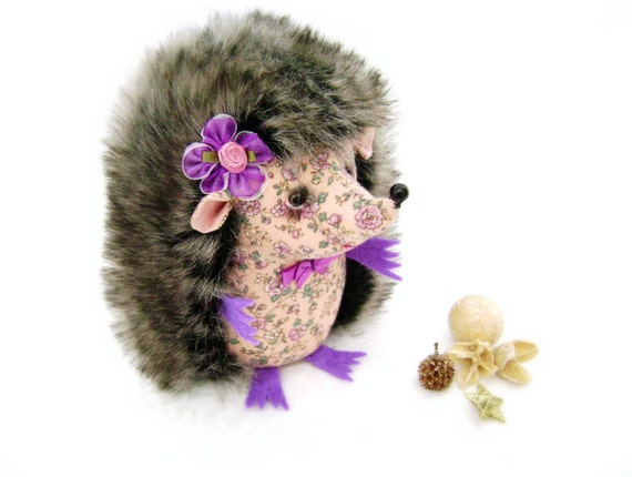 fluffy hedgehog toy