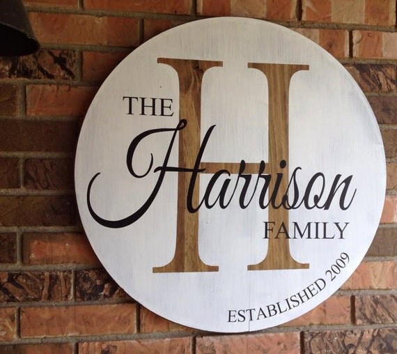 Family Circle Sign Custom by RHHomeDecor on Etsy