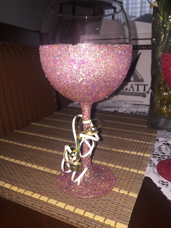 Large Wine Glass by CreativeGlassbyMaya on Etsy