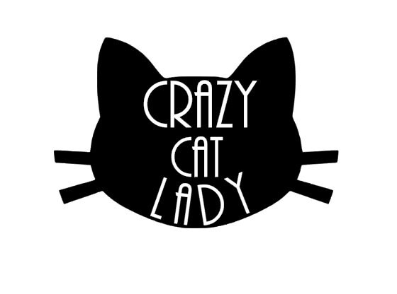 crazy cat lady decal// car decal// funny decals// by ValleyPress
