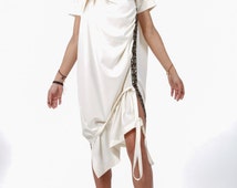 Oversized Loose Asymmetrical Maxi D ress - Draped Plus Size Dress ...