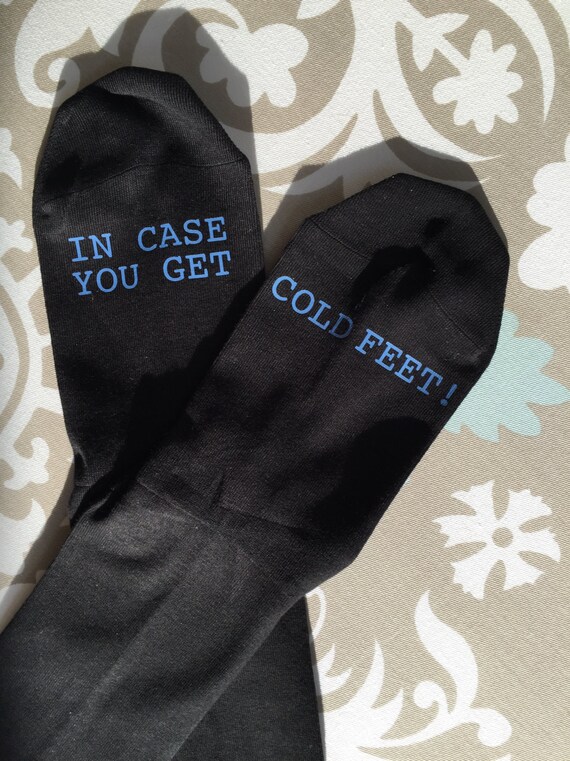 In Case You Get Cold Feet Groom Gift Cute by MeggieLousDesigns