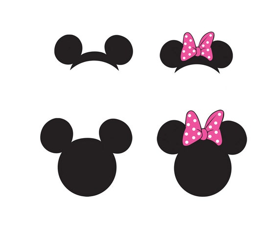 Download Mickey and Minnie monogram vector design. .EPS, .SVG, DXF ...