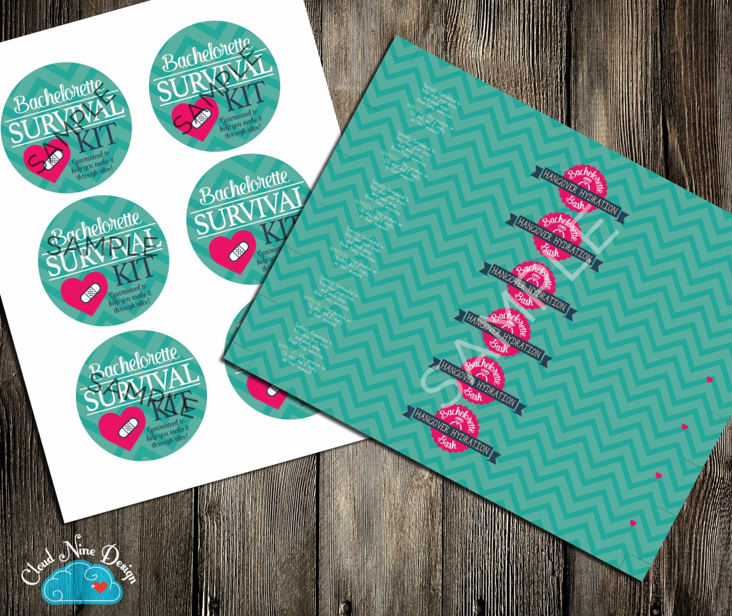 Bachelorette Survival Kit Instant Download Hangover