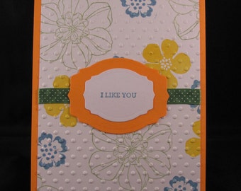 Items similar to I Like You Patchwork - Vintage 70s Canvas on Etsy