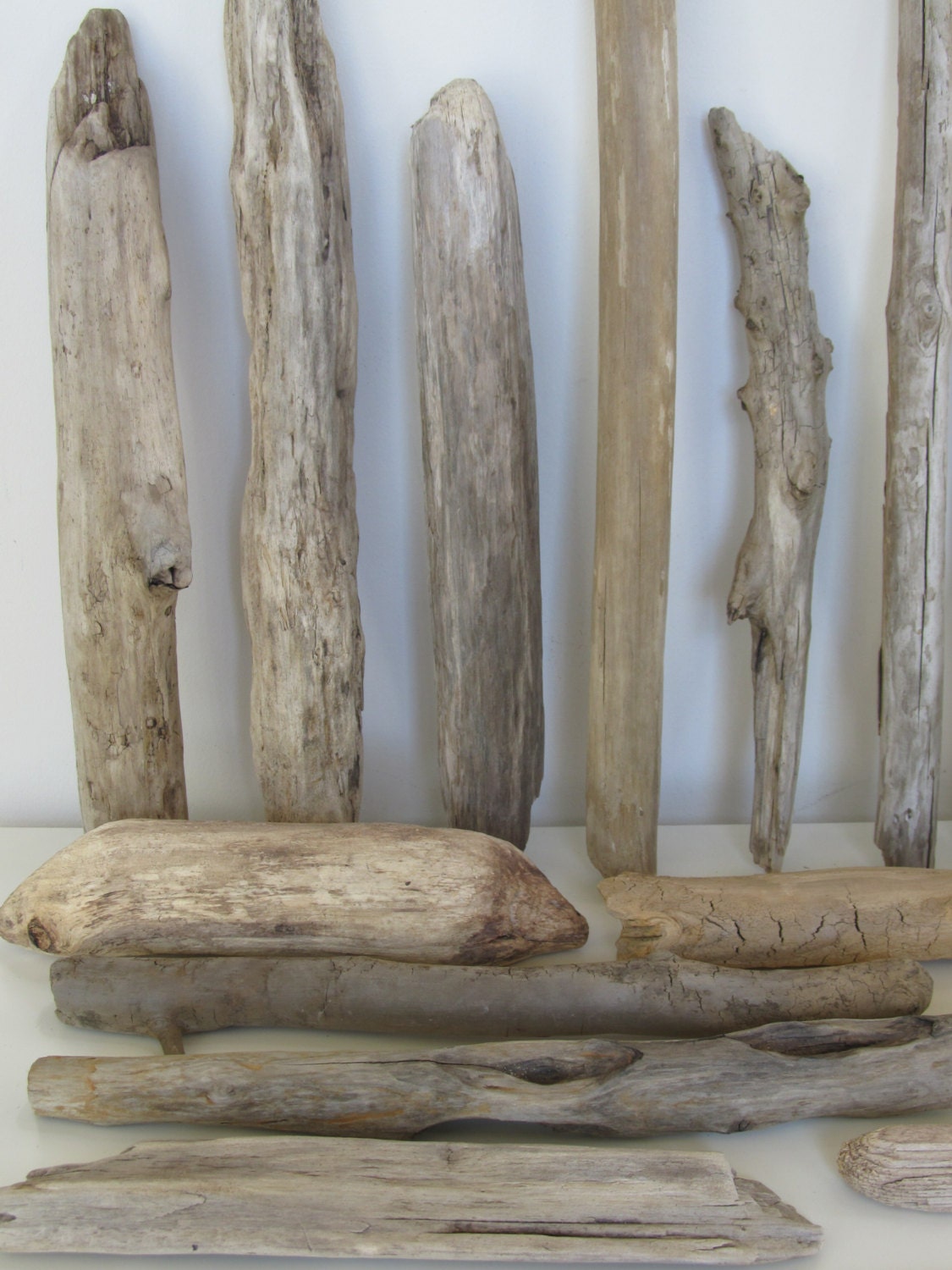 Large size driftwood pieces set of 16 58 oz by LonelyBeach