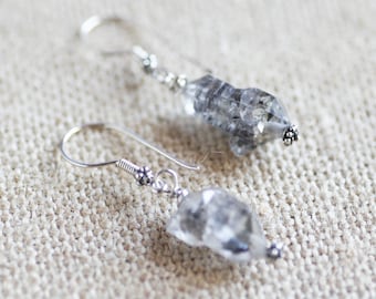 Tibetan Crystal earrings, sterling silver ear wires
