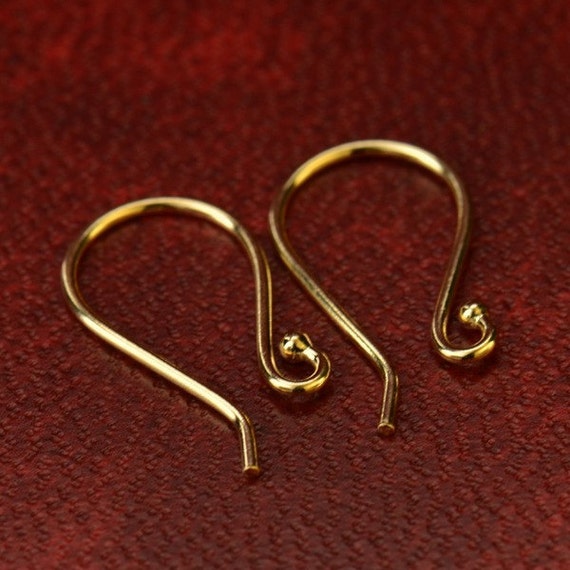 solid gold earring hooks
