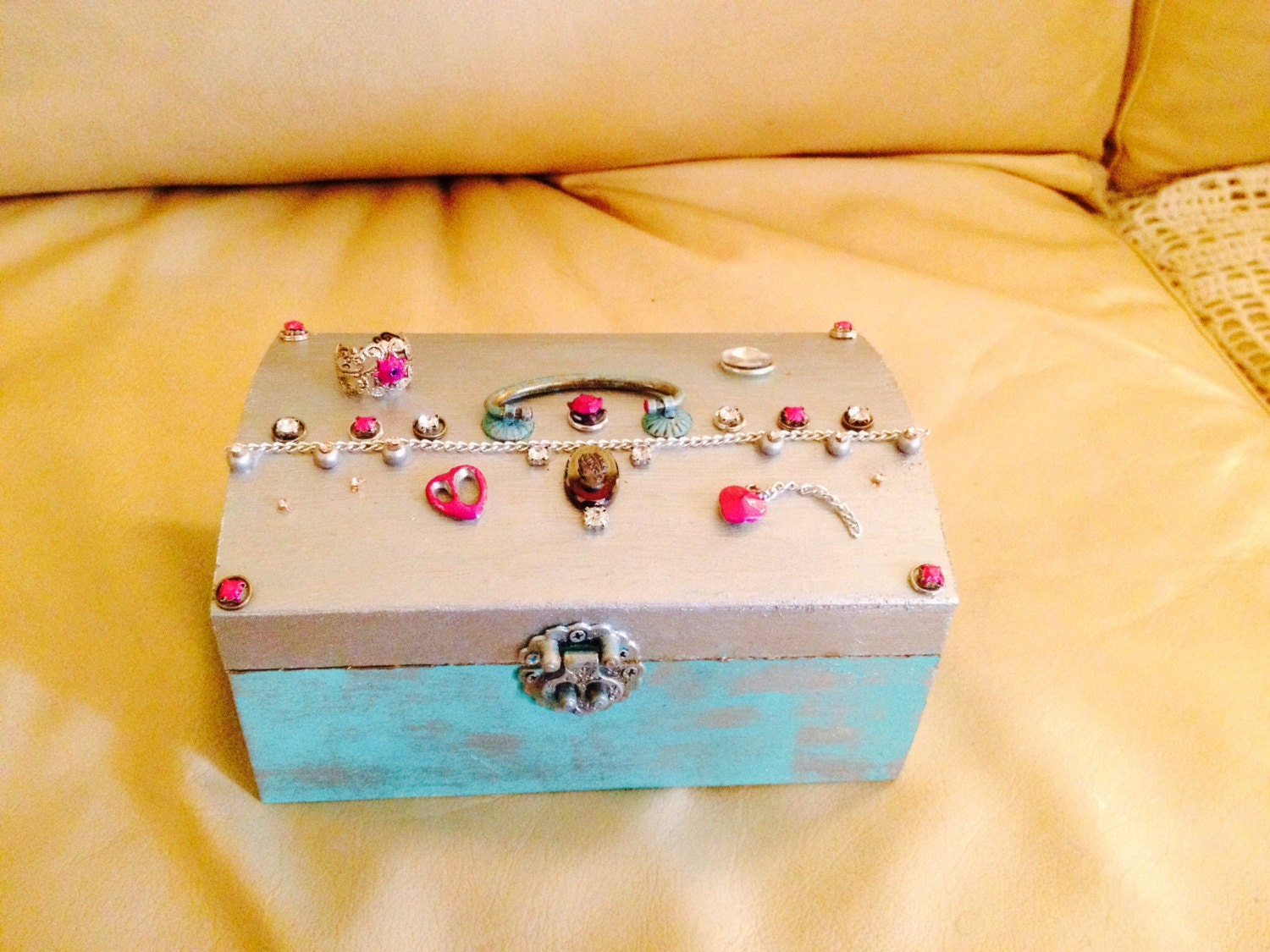 Treasure chest jewelry box by Lakira135 on Etsy