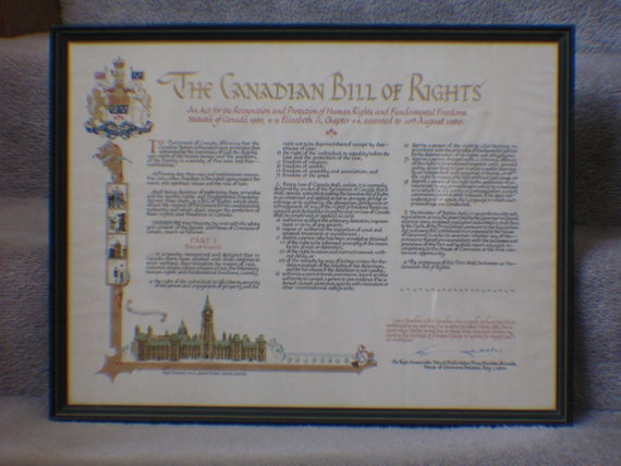 canada bill of rights 1960