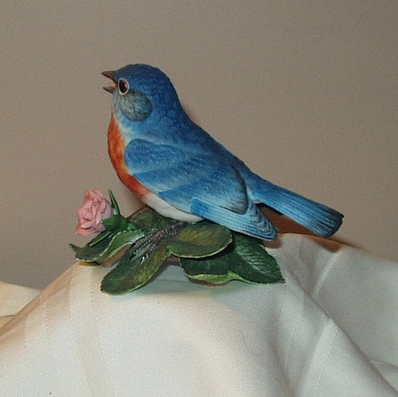 Lenox EASTERN BLUEBIRD Garden Bird Sculpture Collection