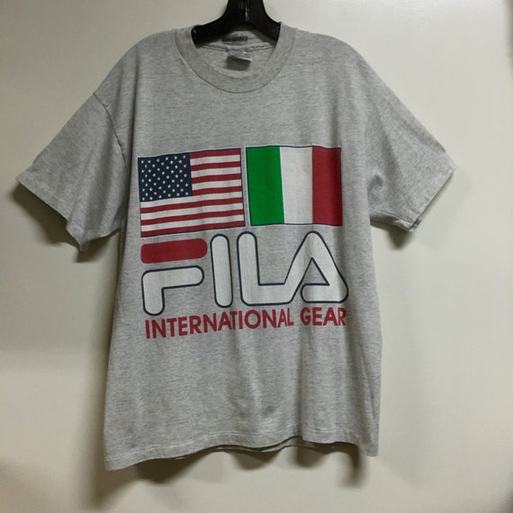 vintage t shirt Fila shirt vintage Fila 90s by imtryingtofocus
