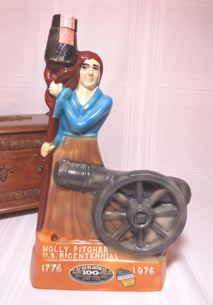 Jim Beam Decanter / Molly Pitcher / Old Mr. Boston / Bicentennial