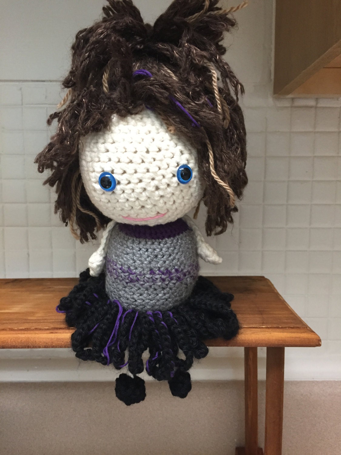 Crocheted Amigurumi Doll by TheHookerandtheOwl on Etsy