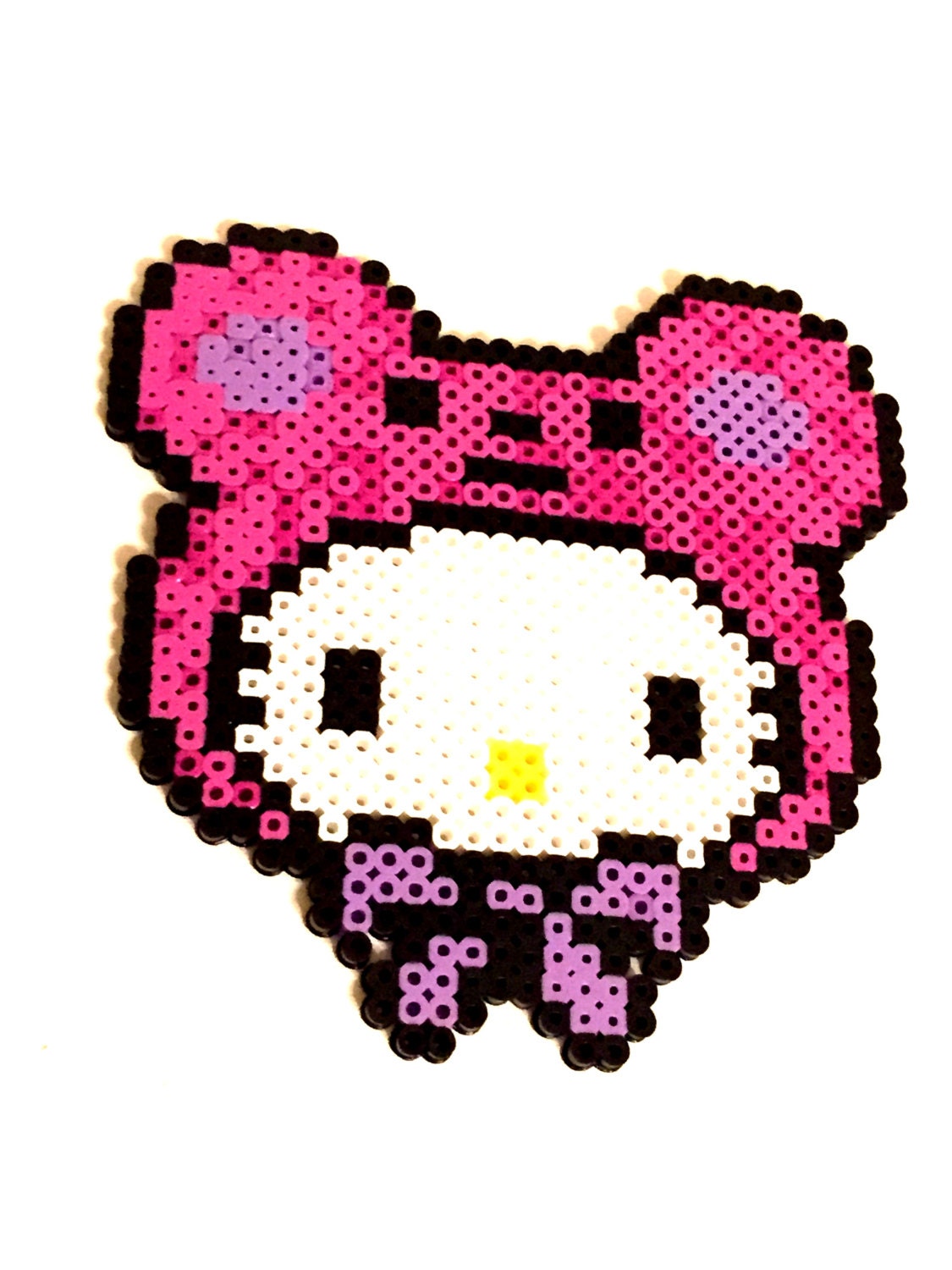 Hello Kitty Kawaii Perler Bead by CraftasticPriscilla on Etsy