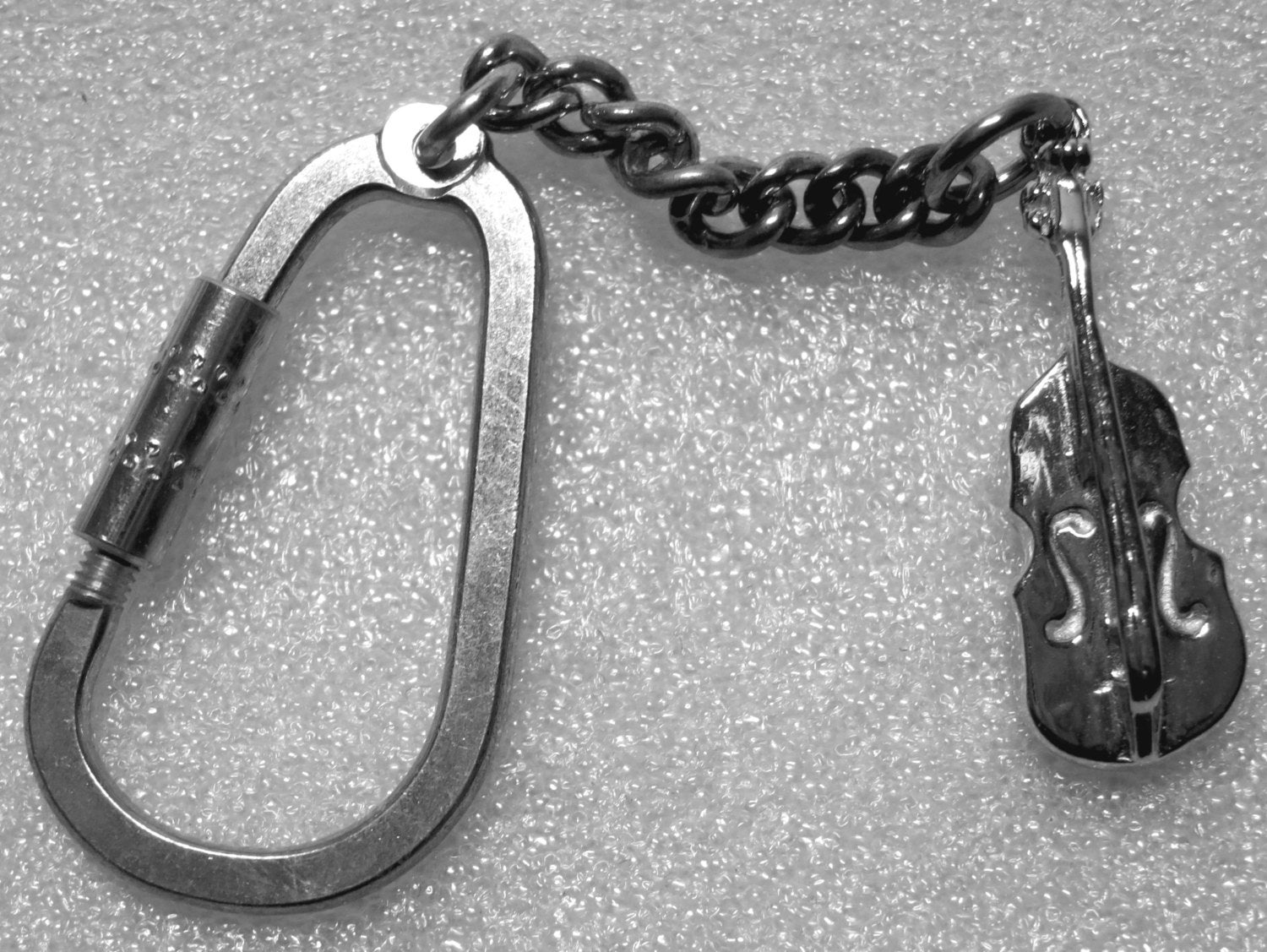 Sterling Silver VIOLIN Key Ring Haute Juice